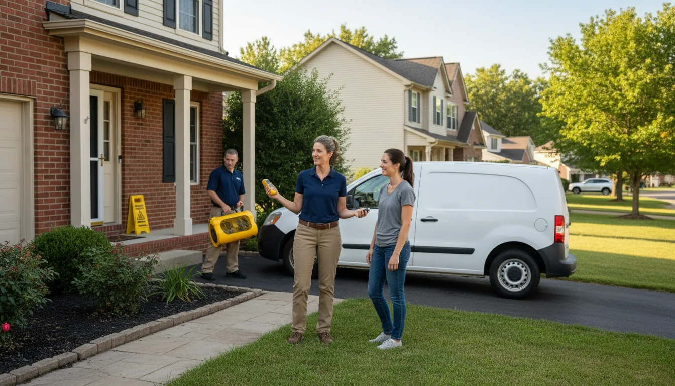 Residential water damage restoration in Church Point, LA